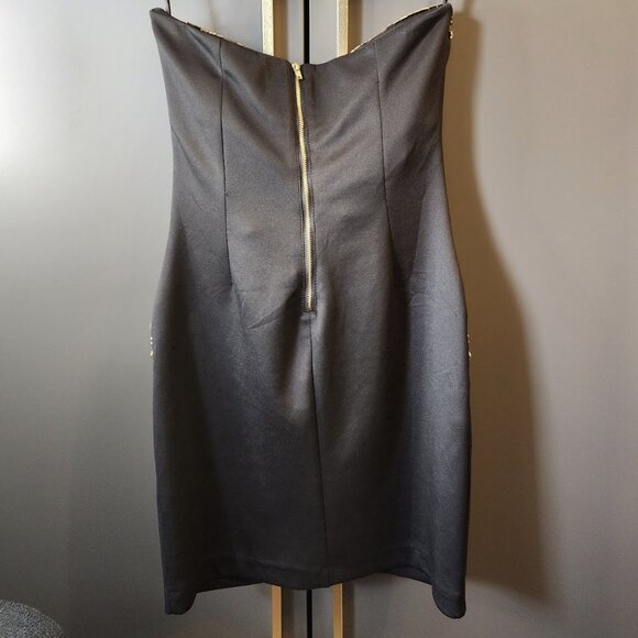 BEBE DRESS WITH GOLD STUDS - Picture 2 of 3